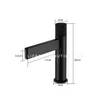Χαμηλή Μπαταρία Νιπτήρα Stocco FZ5501B BLACK MAT 5