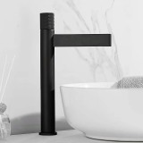 Ψηλή Μπαταρία Πάγκου Νιπτήρα Stocco FZ5502BL Black Mat 1