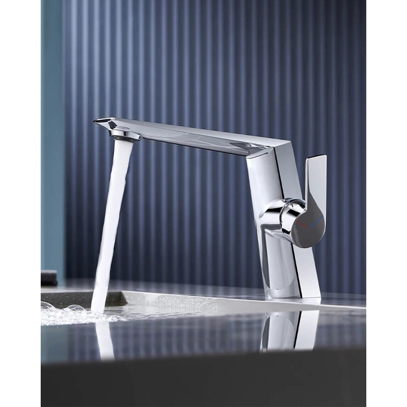 Naron Μπαταρία Νιπτήρα Αναμεικτική NR81642 Chrome Σπίτι-Κήπος