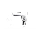 Naron  Μπαταρία Νιπτήρα Αναμεικτική NR81642 Chrome 5