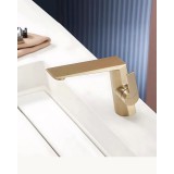 Naron Μπαταρία Νιπτήρα Αναμεικτική NR81642 Brushed Gold 3