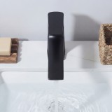 Naron Μπαταρία Νιπτήρα Χαμηλή Αναμεικτική NR1040 BLACK MAT 5