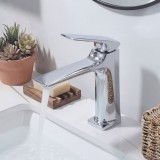 Naron Μπαταρία Νιπτήρα Χαμηλή Αναμεικτική NR1040 CHROME 2