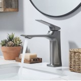 Naron Μπαταρία Νιπτήρα Χαμηλή Αναμεικτική NR1040 Gun Metal 1