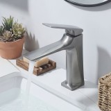 Naron Μπαταρία Νιπτήρα Χαμηλή Αναμεικτική NR1040 Gun Metal 2
