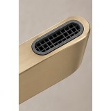 NARON Ψηλή Αναμεικτική Μπαταρία Νιπτήρα FZ5502 Brushed Gold (Ματ Χρυσό) με Knurled Λαβή 7