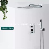 NARON Σετ Εντοιχιζόμενο Σύστημα Ντουζ 2 εξόδων CZ4033 CHROME 2