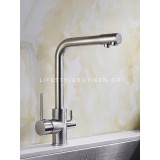Τρίοδη Μπαταρία Κουζίνας Φίλτρου STOCCO ST2299MN MAT NICKEL 2