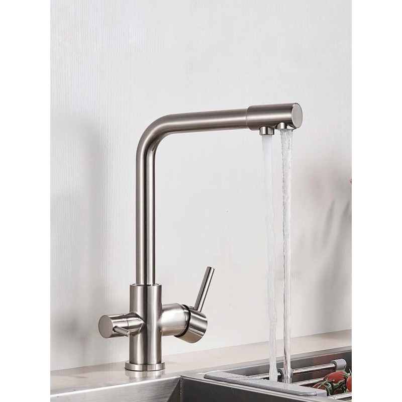 Τρίοδη Μπαταρία Κουζίνας Φίλτρου STOCCO ST2299MN MAT NICKEL Σπίτι-Κήπος