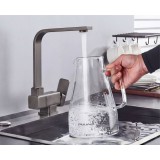 STOCCO Σπαστή Μπαταρία κουζίνας αναμεικτική ST5070GG GUN GREY 4