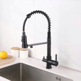 STOCCO Τρίοδη Μπαταρία κουζίνας Φίλτρου ST941B BLACK MAT 1