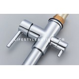 STOCCO Τρίοδη Μπαταρία κουζίνας Φίλτρου ST941C CHROME 6