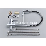STOCCO Τρίοδη Μπαταρία κουζίνας Φίλτρου ST941C CHROME 9