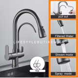 STOCCO Τρίοδη Μπαταρία κουζίνας Φίλτρου ST933GM GUN METAL 2