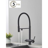 Τρίοδη Ψηλή Μπαταρία Κουζίνας NARON NR-1299B BLACK MAT 1