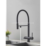 Τρίοδη Ψηλή Μπαταρία Κουζίνας NARON NR-1299B BLACK MAT 4