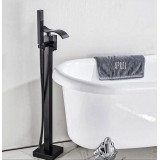 Luxury Matte Black Bathtub Faucet επιδαπέδια μπαταρία λουτρού MY3077 BLACK MAT 1