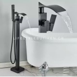 Luxury Matte Black Bathtub Faucet επιδαπέδια μπαταρία λουτρού MY3077 BLACK MAT 2
