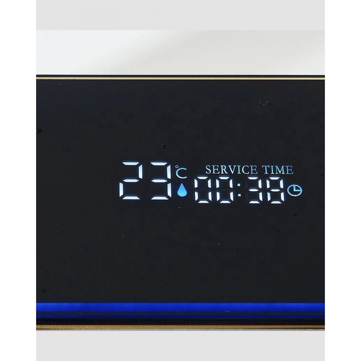 NARON Πολυλειτουργικό χειροποίητο σετ νεροχύτη κουζίνας από ανοξείδωτο ατσάλι 304 μονό με ψηφιακή οθόνη καταρράκτη σετ νεροχύτη με βρύση κουζίνας NR-5521BG BRUSHED GOLD