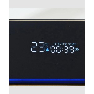 NARON Πολυλειτουργικό χειροποίητο σετ νεροχύτη κουζίνας από ανοξείδωτο ατσάλι 304 μονό με ψηφιακή οθόνη καταρράκτη σετ νεροχύτη με βρύση κουζίνας NR-5521BG BRUSHED GOLD