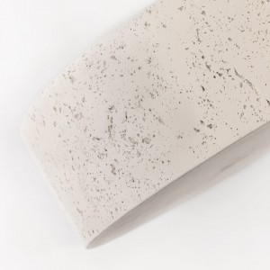 Naron Επιτραπέζιος Πέτρινος στρογγυλός νιπτήρας μπάνιου 39.5cm X 12cm με Pop-Up Waste NR-B001 Beige