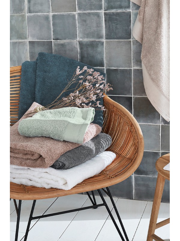 Nydel Paris 50 x 100 cm Βιολογική Πετσέτα μπάνιου από εξαιρετικά απαλό και παχύ οργανικό βαμβάκι 700 g/m² ND3372 Grey