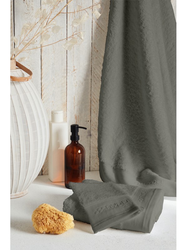 Nydel Paris 100 x 150 cm Βιολογική Πετσέτα μπάνιου MAXI από εξαιρετικά απαλό και παχύ οργανικό βαμβάκι 700 g/m² ND33723 Grey