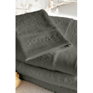 Nydel Paris 50 x 100 cm Βιολογική Πετσέτα μπάνιου από εξαιρετικά απαλό και παχύ οργανικό βαμβάκι 700 g/m² ND3372 Grey