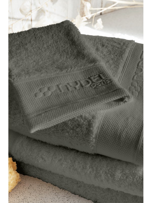 Nydel Paris 21 x 15 cm Βιολογικό Γάντι μπάνιου από εξαιρετικά απαλό και παχύ οργανικό βαμβάκι 700 g/m² ND3372360 Grey