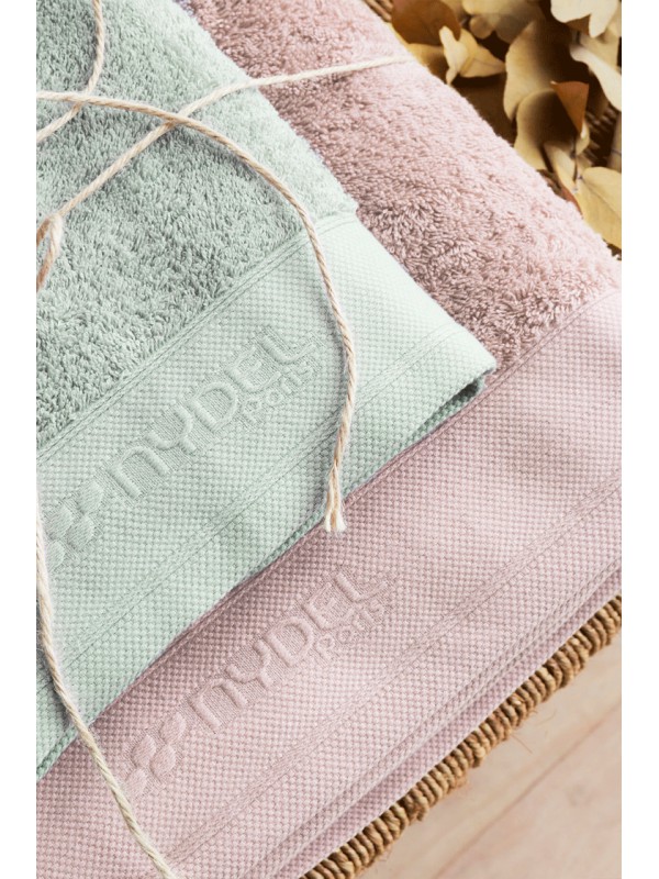 Nydel Paris 50 x 100 cm Βιολογική Πετσέτα μπάνιου από εξαιρετικά απαλό και παχύ οργανικό βαμβάκι 700 g/m² ND3372 ROSE