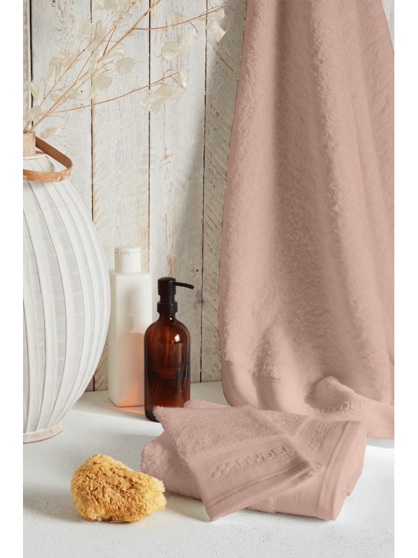 Nydel Paris 100 x 150 cm Βιολογική Πετσέτα μπάνιου MAXI από εξαιρετικά απαλό και παχύ οργανικό βαμβάκι 700 g/m² ND33723 ROSE