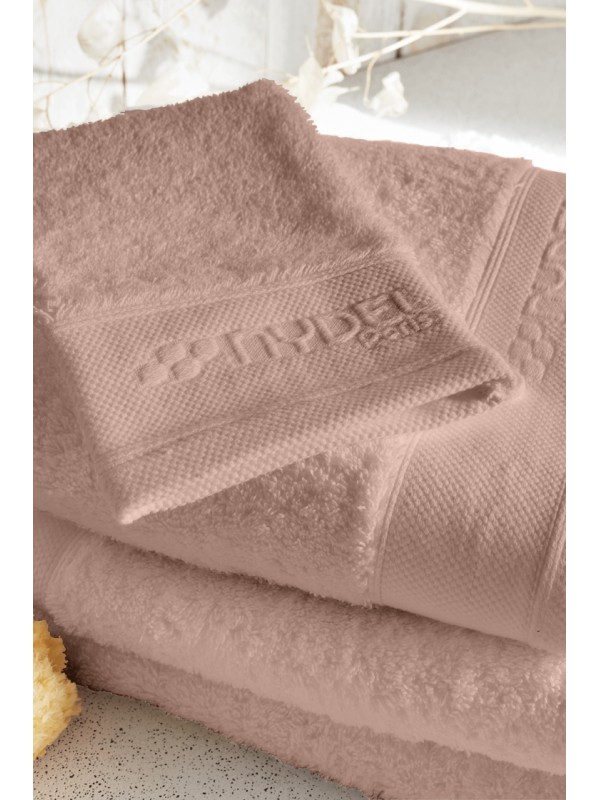 Nydel Paris 21 x 15 cm Βιολογικό Γάντι μπάνιου από εξαιρετικά απαλό και παχύ οργανικό βαμβάκι 700 g/m² ND3372360 ROSE
