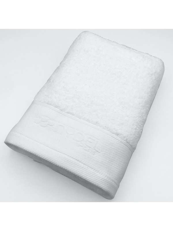 Nydel Paris 100 x 150 cm Βιολογική Πετσέτα μπάνιου MAXI από εξαιρετικά απαλό και παχύ οργανικό βαμβάκι 700 g/m² ND33723 WHITE