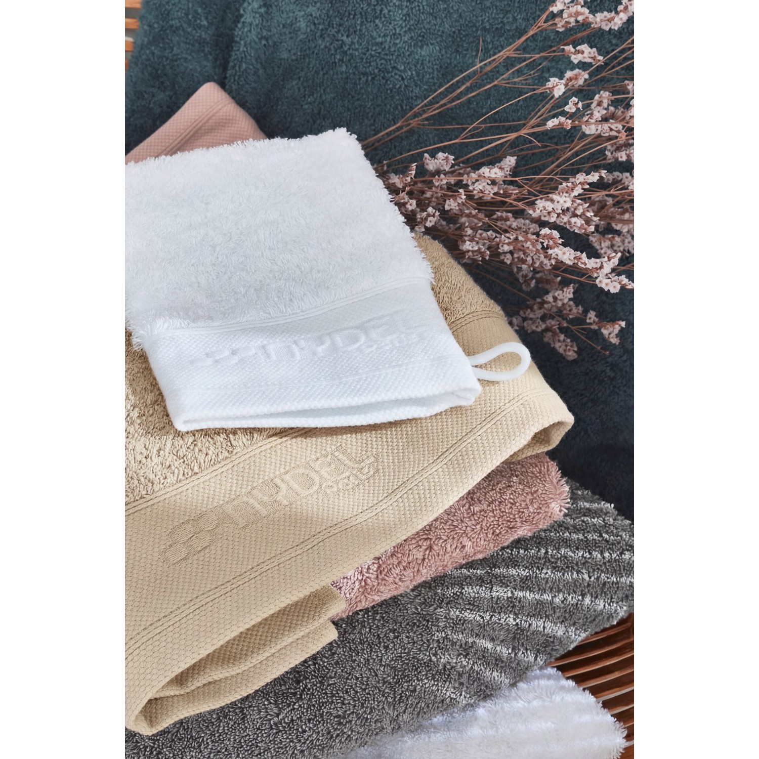 Nydel Paris 50 x 100 cm Βιολογική Πετσέτα μπάνιου από εξαιρετικά απαλό και παχύ οργανικό βαμβάκι 700 g/m² ND3372 Beige