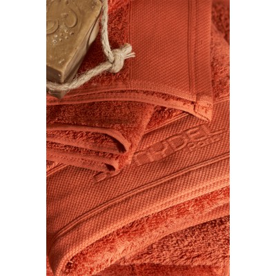 Nydel Paris 70 x 140 cm Βιολογική Πετσέτα μπάνιου από εξαιρετικά απαλό και παχύ οργανικό βαμβάκι 700 g/m² ND337236 Κεραμιδί