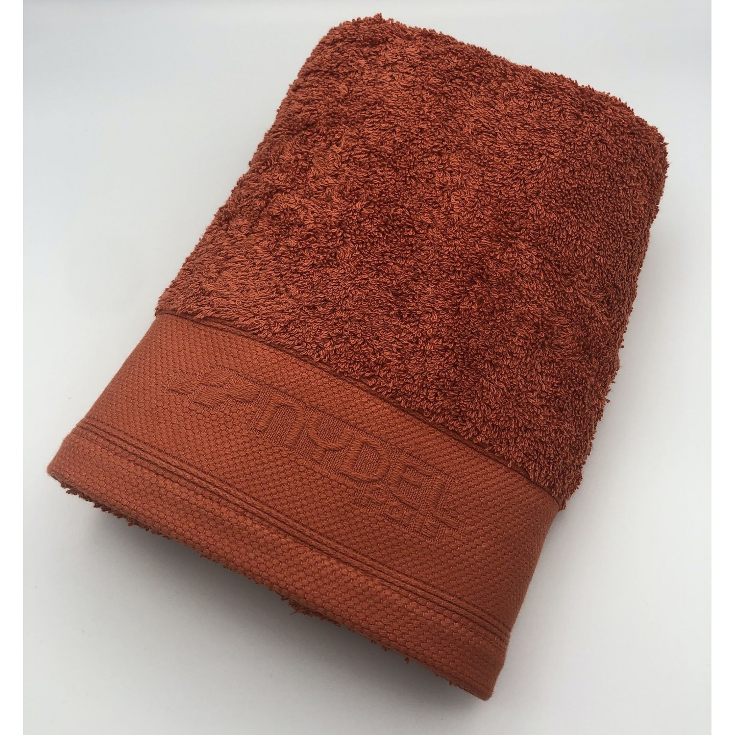 Nydel Paris 50 x 100 cm Βιολογική Πετσέτα μπάνιου από εξαιρετικά απαλό και παχύ οργανικό βαμβάκι 700 g/m² ND3372 Κεραμιδί