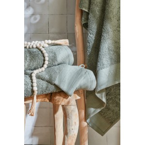 Nydel Paris 50 x 100 cm Βιολογική Πετσέτα μπάνιου από εξαιρετικά απαλό και παχύ οργανικό βαμβάκι 700 g/m² ND3372 ΜΕΝΤΑ