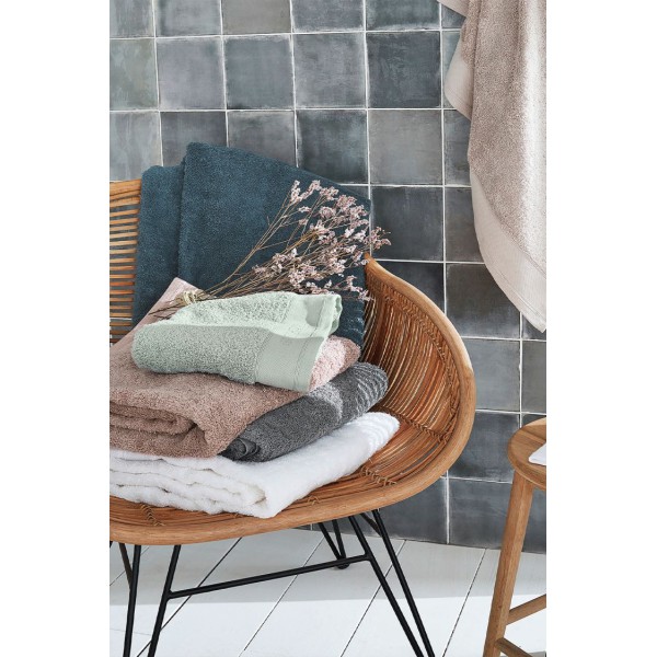 Nydel Paris 50 x 100 cm Βιολογική Πετσέτα μπάνιου από εξαιρετικά απαλό και παχύ οργανικό βαμβάκι 700 g/m² ND3372 Grey