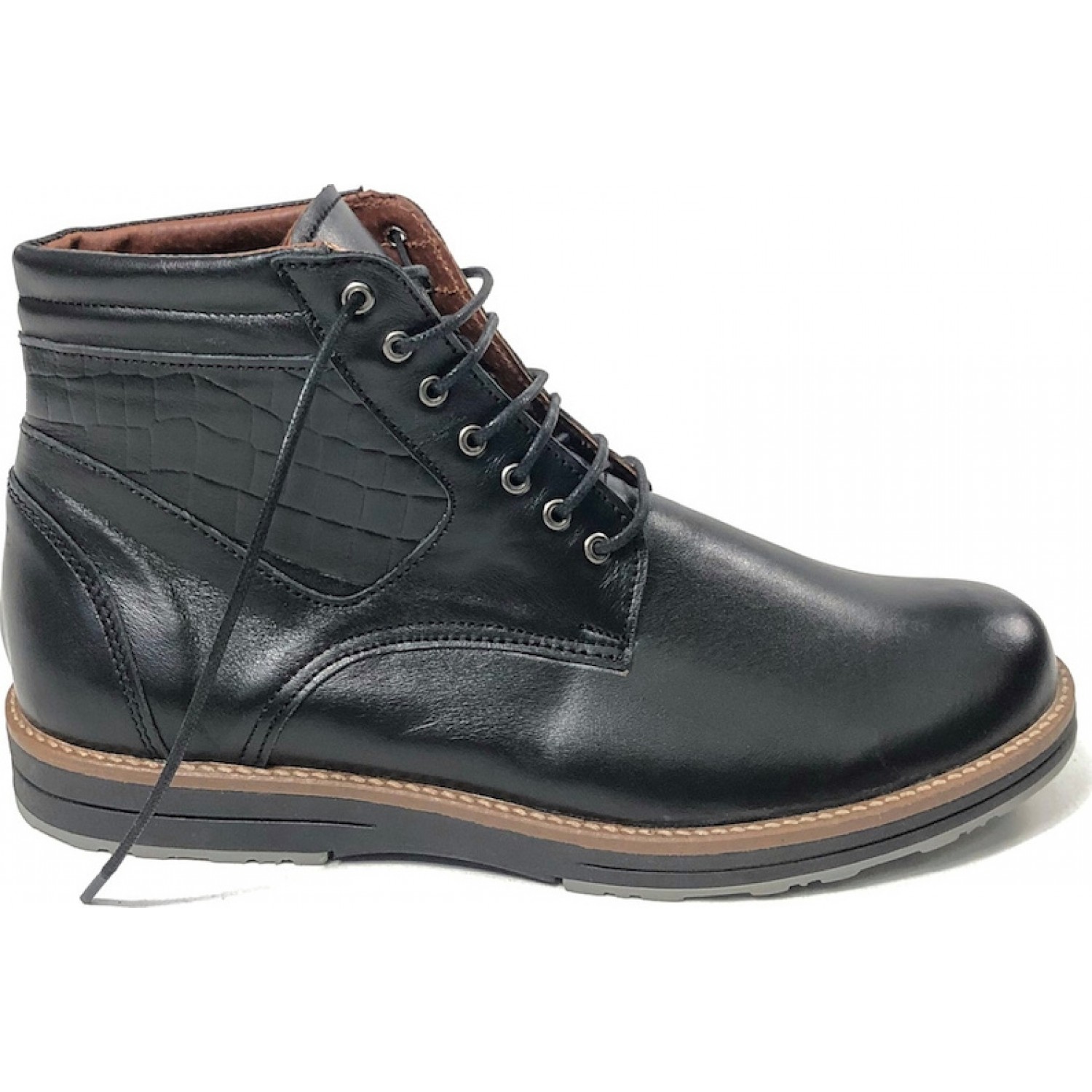 Ανδρικό αρβυλακι μποτακι TSALIS SHOES 785/ΜΑΥΡΟ