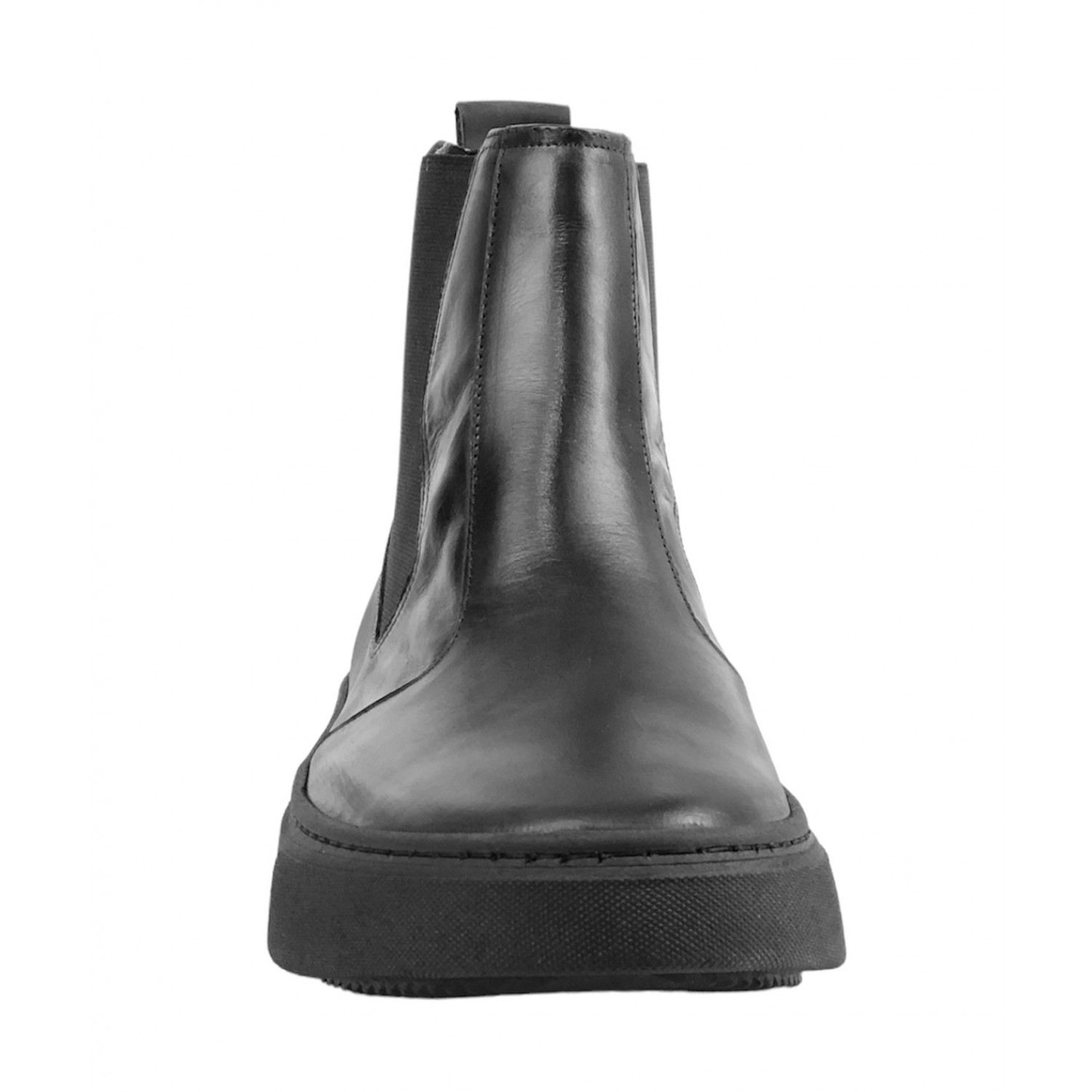 Ανδρικά δερμάτινα μποτάκια Chelsea MAINSTONE 699 Black