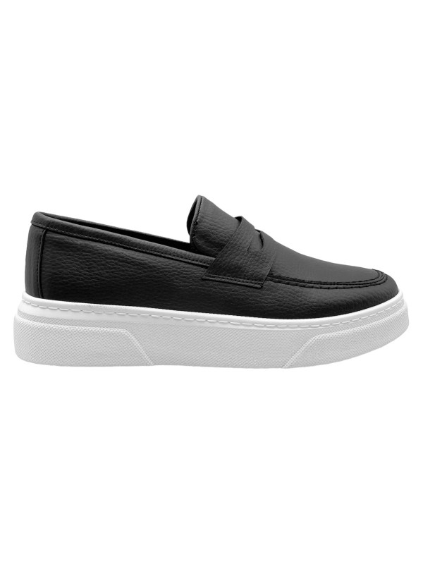 Life Style Butiken LS246052180 Black Ανδρικά  Δερμάτινα Loafers