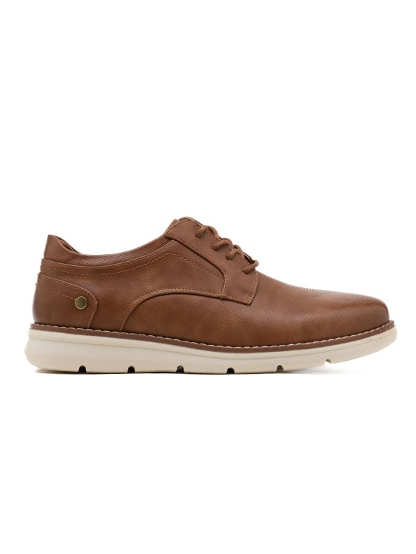 Life Style Butiken Ανδρικά Δετά Παπουτσια LS1M805 Camel 