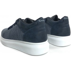Ανδρικά sneakers με ψηλή σόλα ATTITUDE 3002 ΜΠΛΕ