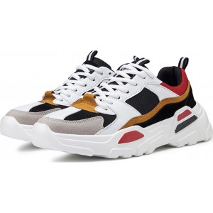 Life Style Butiken colorful sneakers men shoes trainer running 203521 white/red