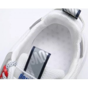 Life Style Butiken Running Shoes for Men Χρωματιστό παπούτσι 4X33 λευκό με μπλε και κόκκινο