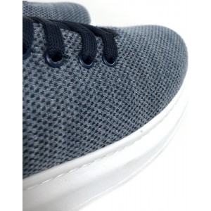 Ανδρικά sneakers με ψηλή σόλα ATTITUDE 3002 ΜΠΛΕ