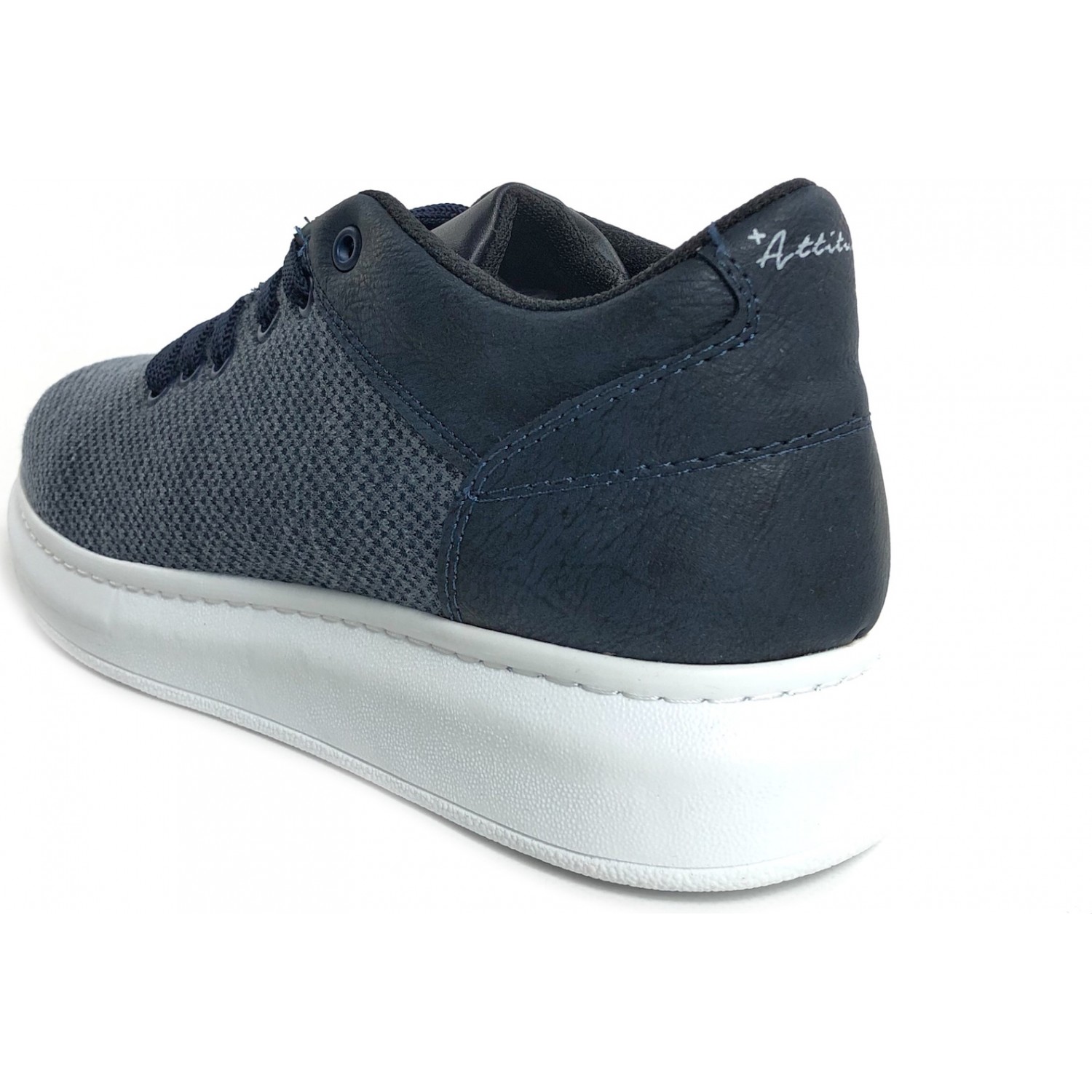 Ανδρικά sneakers με ψηλή σόλα ATTITUDE 3002 ΜΠΛΕ