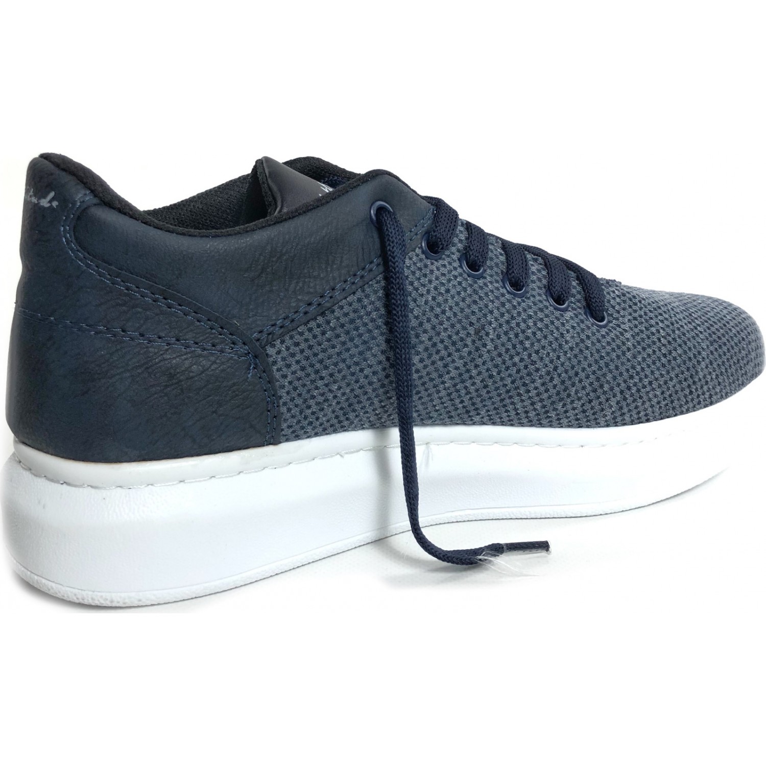 Ανδρικά sneakers με ψηλή σόλα ATTITUDE 3002 ΜΠΛΕ