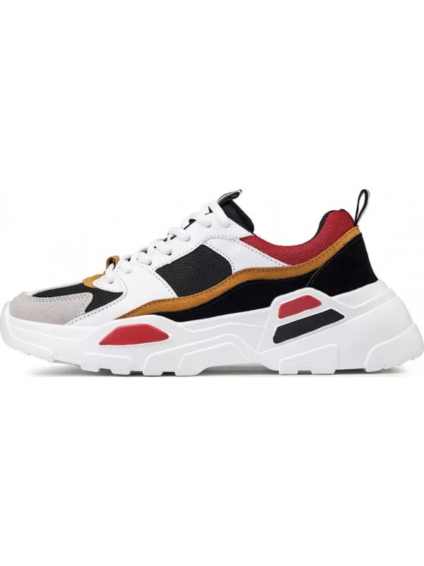 Life Style Butiken colorful sneakers men shoes trainer running 203521 white/red