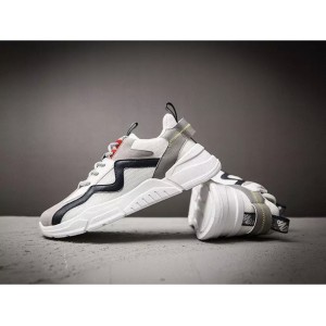 Life Style Butiken Running Shoes for Men Χρωματιστό παπούτσι 4X33 λευκό με μπλε και κόκκινο